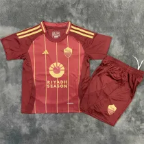 Kids kit 24-25 AS Roma home Thailand Quality