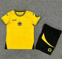 Kids kit 24-25 Wolverhampton Wanderers home Thailand Quality