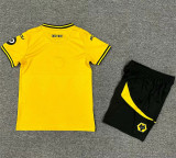 Kids kit 24-25 Wolverhampton Wanderers home Thailand Quality