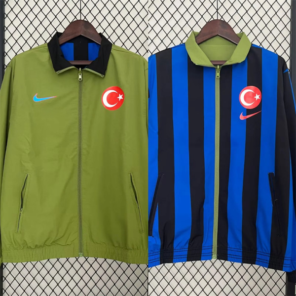 24-25 Turkey (two-sided) Windbreaker Soccer Jacket