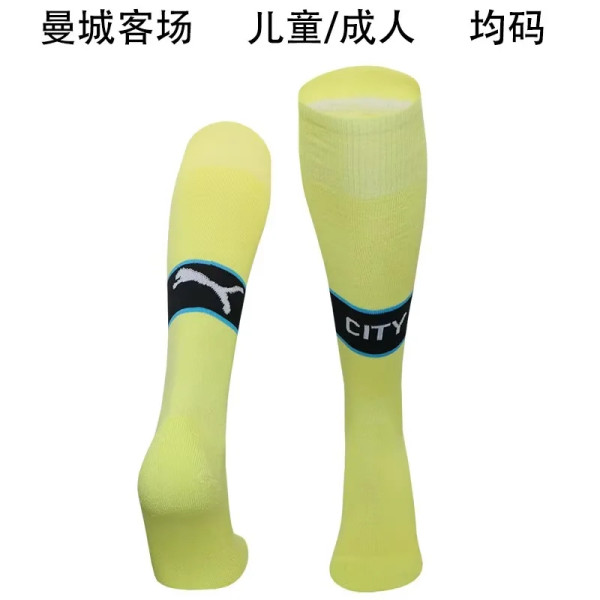 24-25 Manchester City Away Soccer Socks