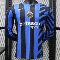 Long sleeve 24-25 Inter milan home Player Version Thailand Quality