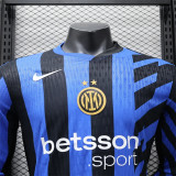 Long sleeve 24-25 Inter milan home Player Version Thailand Quality