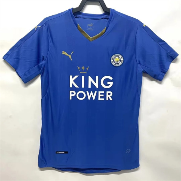 15-16 Leicester City home Retro Jersey Thailand Quality