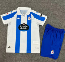 Kids kit 24-25 Deportivo la coruna home Thailand Quality