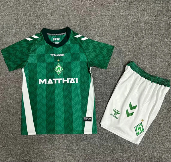 Kids kit 24-25 Werder Bremen home Thailand Quality