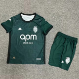 Kids kit 24-25 AS Monaco FC Away Thailand Quality