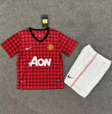 12-13 Manchester United home (Retro Jersey) Kids kit Thailand Quality
