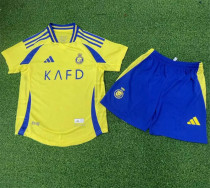 Player Version Kids kit 24-25 Al-Nassr FC home Thailand Quality