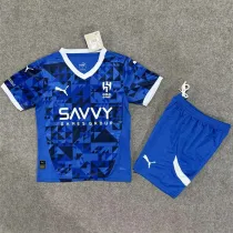 Kids kit 24-25 Al-Hilal Saudi FC home Thailand Quality