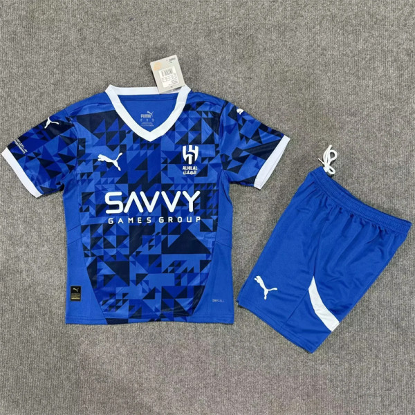 Kids kit 24-25 Al-Hilal Saudi FC home Thailand Quality