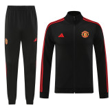 24-25 Manchester United (black) Jacket Adult Sweater tracksuit set