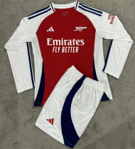 Long sleeve 24-25 Arsenal home Set.Jersey & Short High Quality