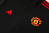 24-25 Manchester United (black) Jacket Adult Sweater tracksuit set