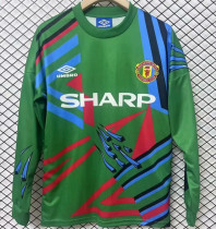 Long sleeve 92-93 Manchester United (Goalkeeper) Retro Jersey Thailand Quality