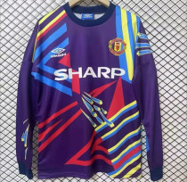 Long sleeve 92-93 Manchester United (Goalkeeper) Retro Jersey Thailand Quality