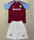 24-25 Aston Villa home Set.Jersey & Short High Quality