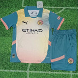 Kids kit 24-25 Manchester City Fourth Away Thailand Quality