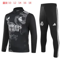 Young 24-25 Real Madrid (black) Sweater tracksuit set