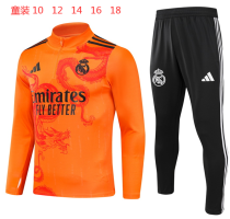 Young 24-25 Real Madrid (orange) Sweater tracksuit set