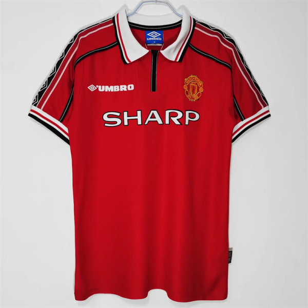 98-99 Manchester United home Retro Jersey Thailand Quality