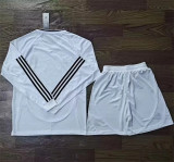 Long sleeve 24-25 Real Madrid home Set.Jersey & Short High Quality