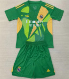 Kids kit 24-25 Real Madrid (Goalkeeper) Thailand Quality