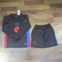 Long sleeve 24-25 FC Barcelona Away Set.Jersey & Short High Quality
