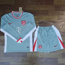 Long sleeve 24-25 Atletico Madrid Away Set.Jersey & Short High Quality