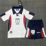 Kids kit 1998 England home (Retro Jersey) Thailand Quality