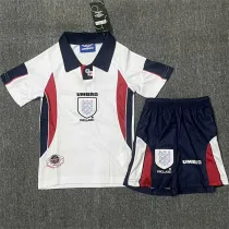 Kids kit 1998 England home (Retro Jersey) Thailand Quality