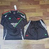 Long sleeve 24-25 Arsenal Away Set.Jersey & Short High Quality