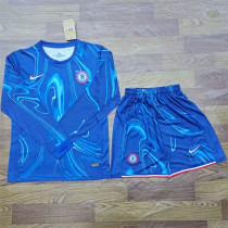 Long sleeve 24-25 Chelsea home Set.Jersey & Short High Quality