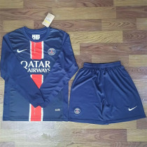 Long sleeve 24-25 Paris Saint-Germain home Set.Jersey & Short High Quality
