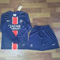 Long sleeve 24-25 Paris Saint-Germain home Set.Jersey & Short High Quality