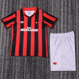 Kids kit 90-91 AC Milan home (Retro Jersey) Thailand Quality