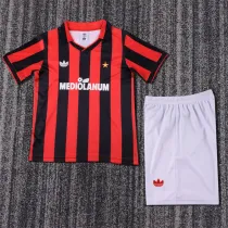 Kids kit 90-91 AC Milan home (Retro Jersey) Thailand Quality