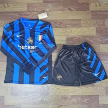 Long sleeve 24-25 Inter milan home Set.Jersey & Short High Quality