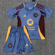 Kids kit 24-25 AS Roma Third Away Thailand Quality