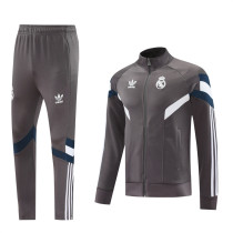 24-25 Real Madrid (grey) Jacket Adult Sweater tracksuit set