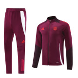 24-25 Bayern München (Jujube red) Jacket Sweater tracksuit set