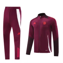 24-25 Bayern München (Jujube red) Jacket Sweater tracksuit set