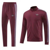 24-25 Adidas (Jujube red) Jacket Adult Sweater tracksuit set