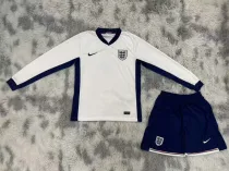 Long sleeve 24-25 England home Set.Jersey & Short High Quality