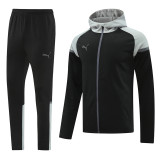 24-25 Puma (Black Grey) Jacket and cap set training suit Thailand Qualit