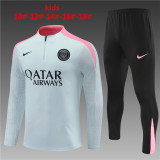 Player Version Young 24-25 Paris Saint-Germain (Light gray) Sweater tracksuit set