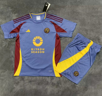 24-25 AS Roma Third Away Set.Jersey & Short High Quality