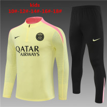 Player Version Young 24-25 Paris Saint-Germain (Light yellow) Sweater tracksuit set