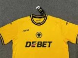 24-25 Wolverhampton Wanderers F.C. home Set.Jersey & Short High Quality