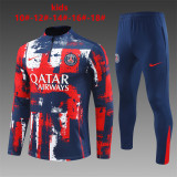 Young 24-25 Paris Saint-Germain (Red Blue) Sweater tracksuit set